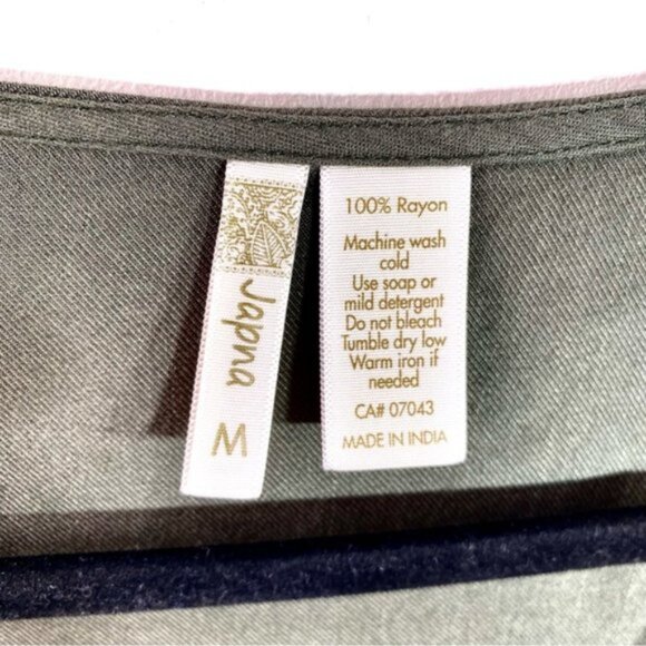 NWOT Japna Handmade Safari Green Tank Top - Picture 7 of 13